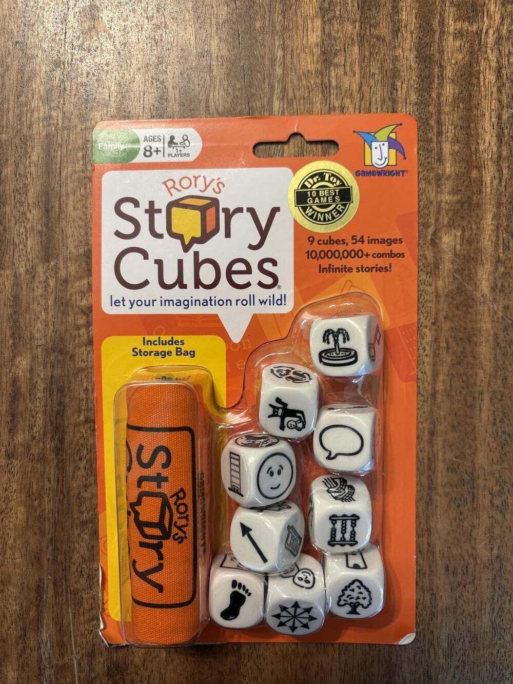 Gamewright Rory's Story Cubes Dice Game 1+ Players Ages 8+ Family New Sealed